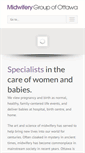 Mobile Screenshot of midwiferygroupofottawa.com